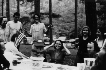 Students at 1979 July Fourth Picnic