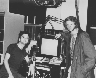 Mike Pique and Jim Lipscomb with the PDP-11 in 1976 
(Photo by Mike Pique)