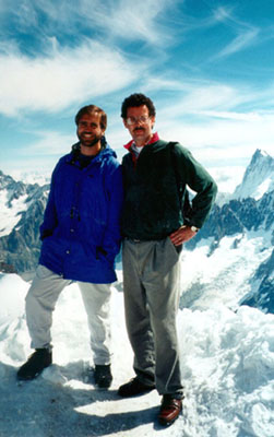 Lars Nyland and Jan Prins on 
Mont Blanc (Photo by Jeff Hollingsworth)