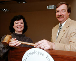 Jane Stine and Linwood Futrelle (Photo by Dan Sears)