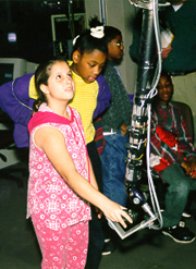 Fifth-graders visiting the Graphics and Image Lab (Photo by 
Todd Gaul)