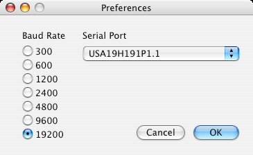 SerialKeysX Preferences Dialog