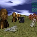 Hybrid raytracinggeometry/volume data