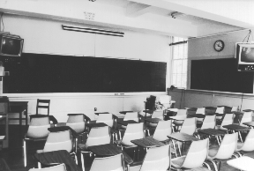 New West classroom in 1972 (Photo by Peter 
Calingaert)