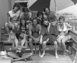 Graduate students at Emerald Isle in 1982