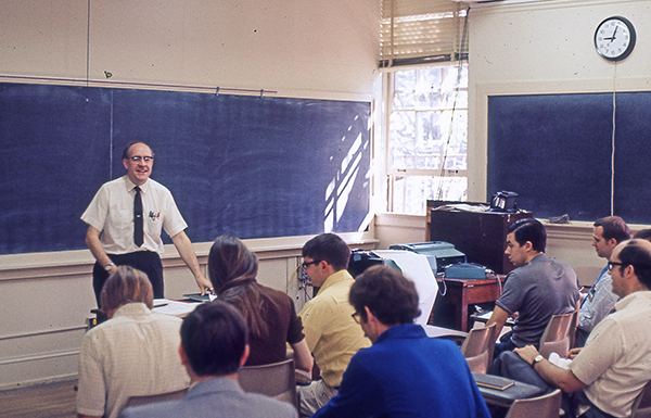 Brooks teaching in 1972