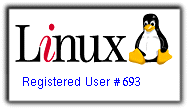 Linux Counter: Registered User #693