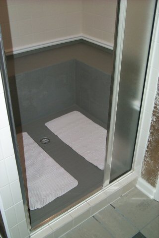 Our shower after the repair