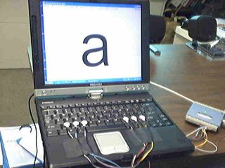 Prototype of the Braille keyboard display
