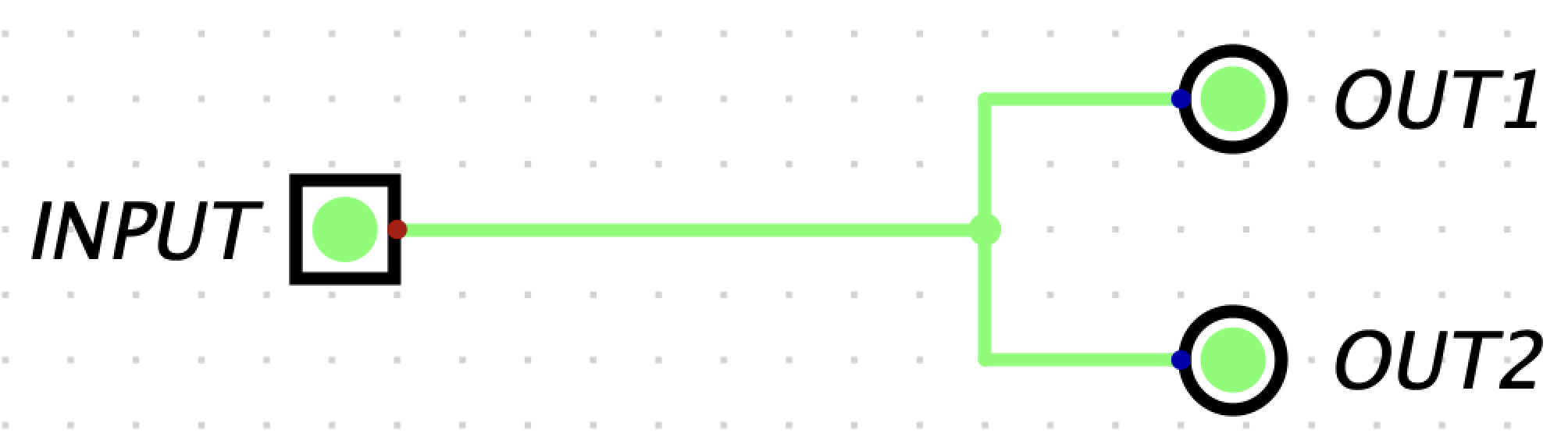 tunnel example with wires