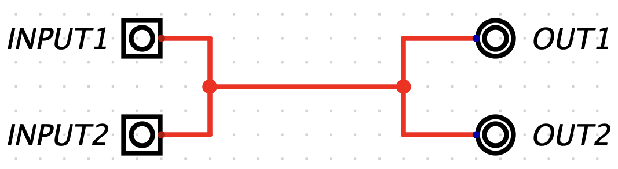 tunnel example with invalid wiring